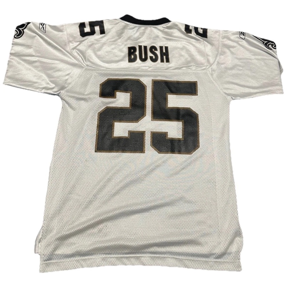 Reebok New Orleans Saints Mesh Jersey Mens Medium NBA 25 Bush Basketball Sports